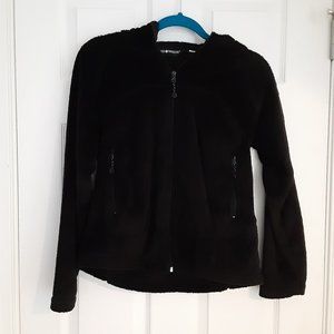 BLACK DIAMOND black fleece hooded jacket (M)